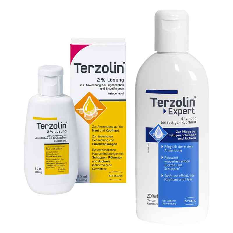 Terzolin Lösung 60 ml + Expert Shampoo bei fettiger Kopfhaut 1 Set von STADA Consumer Health Deutschland GmbH PZN 08107627