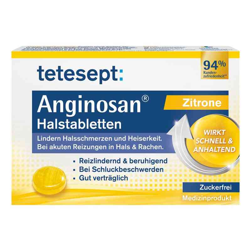 Tetesept Anginosan Halstabletten zuckerfrei Zitro. 20 stk von Merz Consumer Care GmbH PZN 11655891