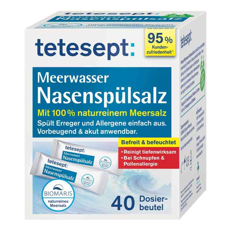 Tetesept Meerwasser Nasenspülsalz 40 stk von Merz Consumer Care GmbH PZN 18061746