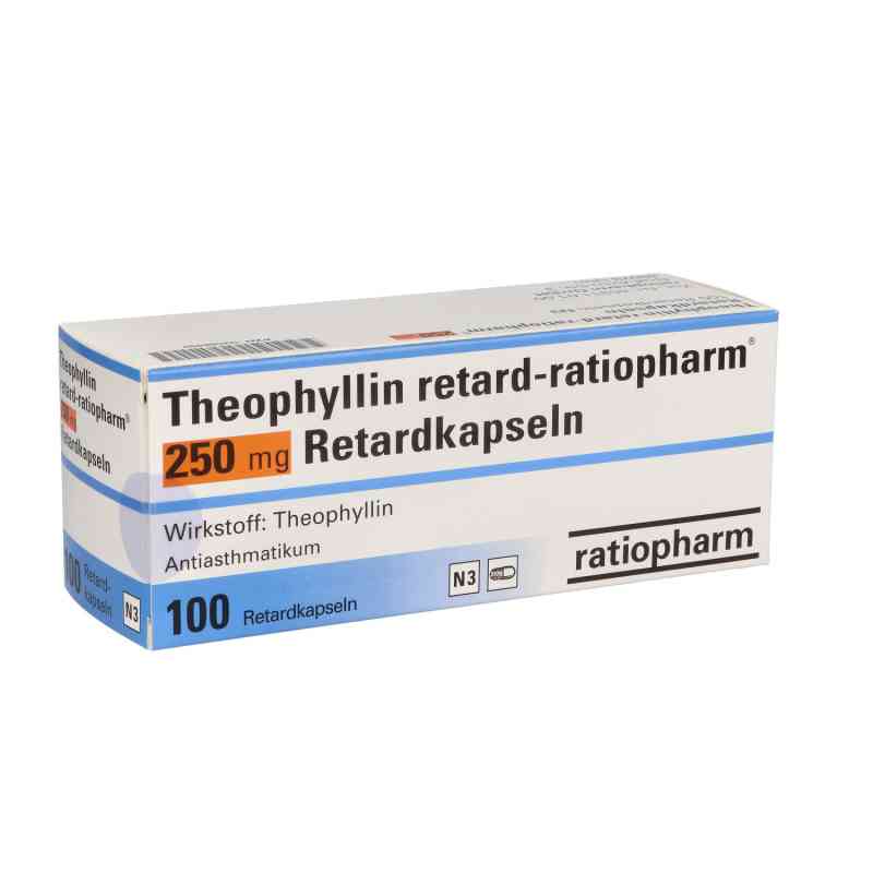 Theophyllin retard-ratiopharm 250mg 100 stk von ratiopharm GmbH PZN 02588492