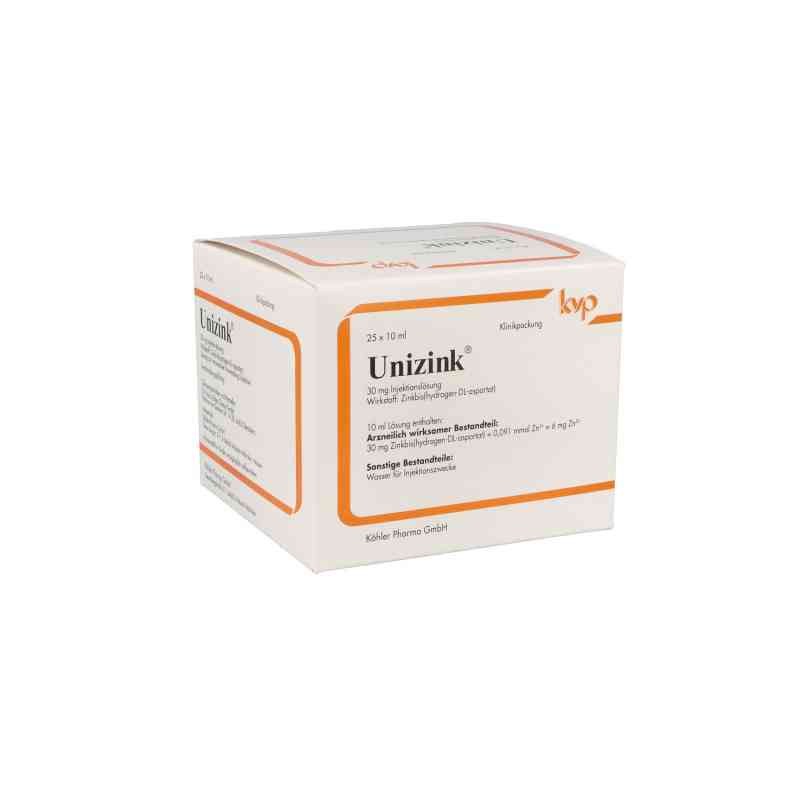 Unizink Injektionslösung in Ampullen 25X10 ml von Köhler Pharma GmbH PZN 03499394