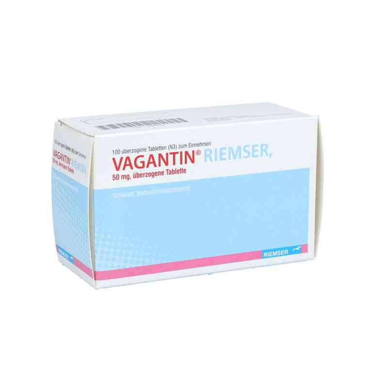 Vagantin Riemser 50 mg überzogene Tabletten 100 stk von Esteve Pharmaceuticals GmbH PZN 10985824