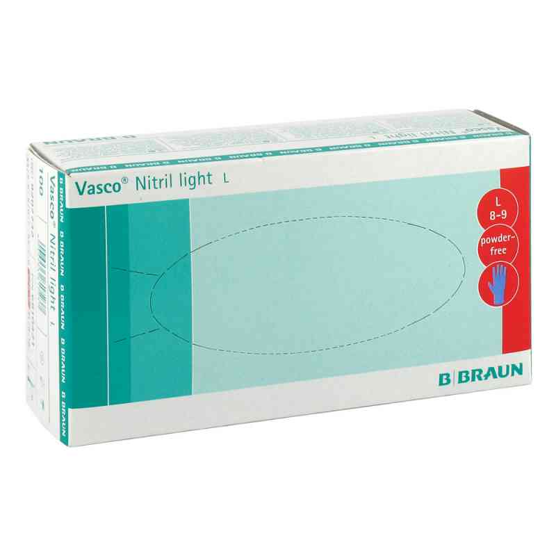 Vasco Nitril light Untersuchungshandschuhe Größe l 100 stk von B. Braun Melsungen AG PZN 06810421