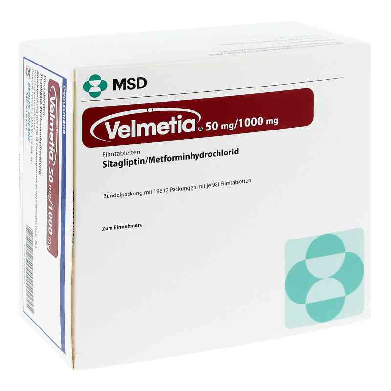 Velmetia 50mg/1000mg 196 stk von BERLIN-CHEMIE AG PZN 00089951