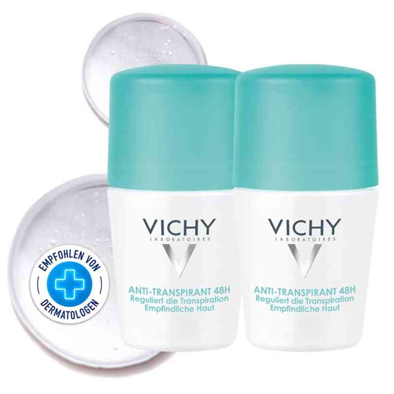 Vichy Deo Roll on Anti Transpirant 48h Doppelpack 2X50 ml von L'Oreal Deutschland GmbH PZN 06712983