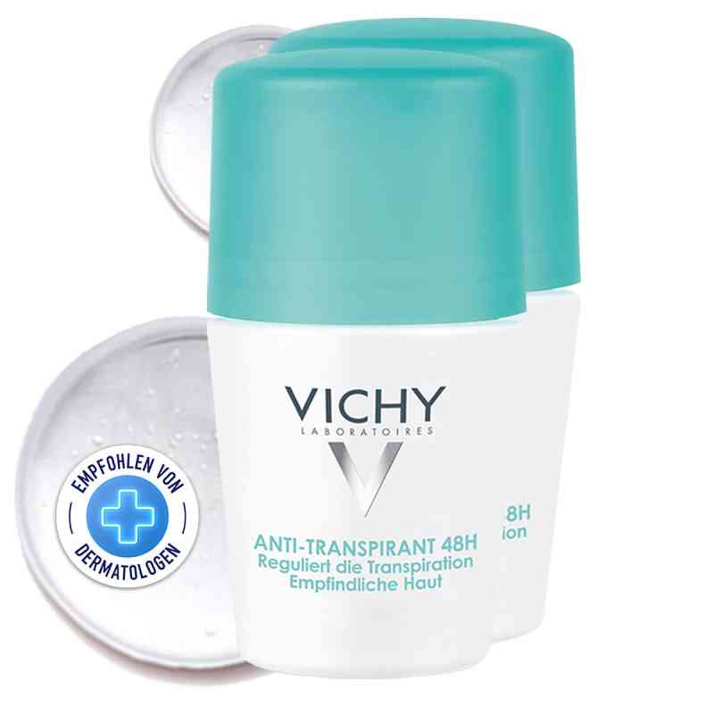Vichy Deo Roll-on Antitranspirant 48h 2 x50 ml von L'Oreal Deutschland GmbH PZN 08102744
