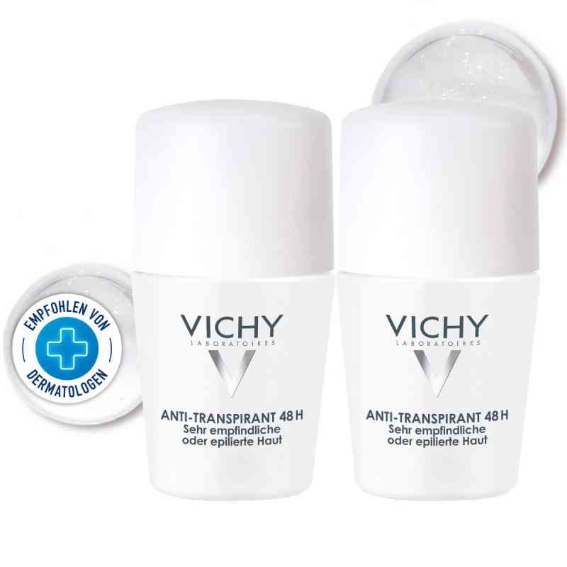 Vichy Deo Roll on Sensitiv Anti transparent 48h Doppelp. 2X50 ml von L'Oreal Deutschland GmbH PZN 06712977