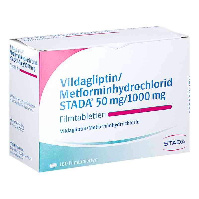 Vildagliptin/metformin Stada 50 Mg/1000 Mg Filmtab 180 stk von STADAPHARM GmbH PZN 17467564