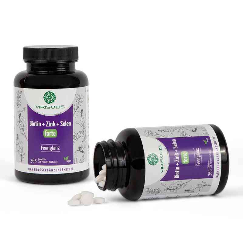 Virisolis Biotin-Zink-Selen Forte 12-mon.vegan Tab 365 stk von better foods GmbH PZN 17541496