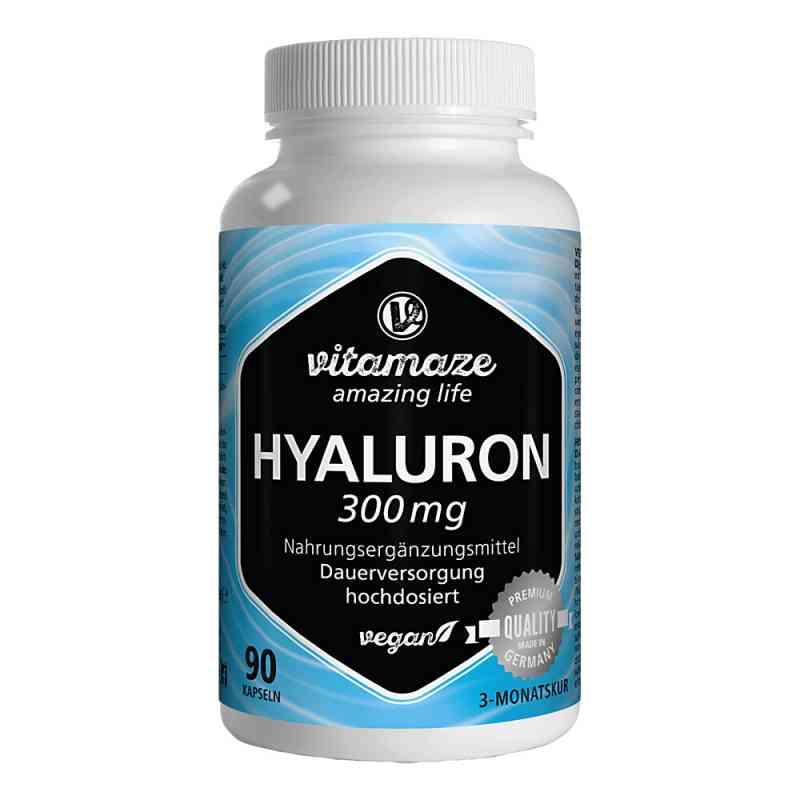 Vitamaze HYALURONSÄURE 300 mg hochdosiert vegan 90 stk von Vitamaze GmbH PZN 13947391
