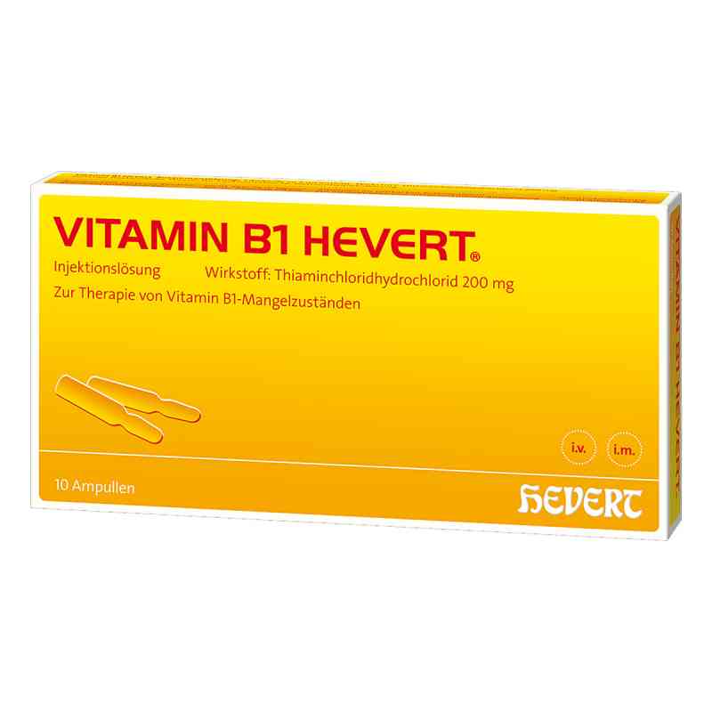 Vitamin B1 Hevert Ampullen 10 stk von Hevert Arzneimittel GmbH & Co. K PZN 03919956