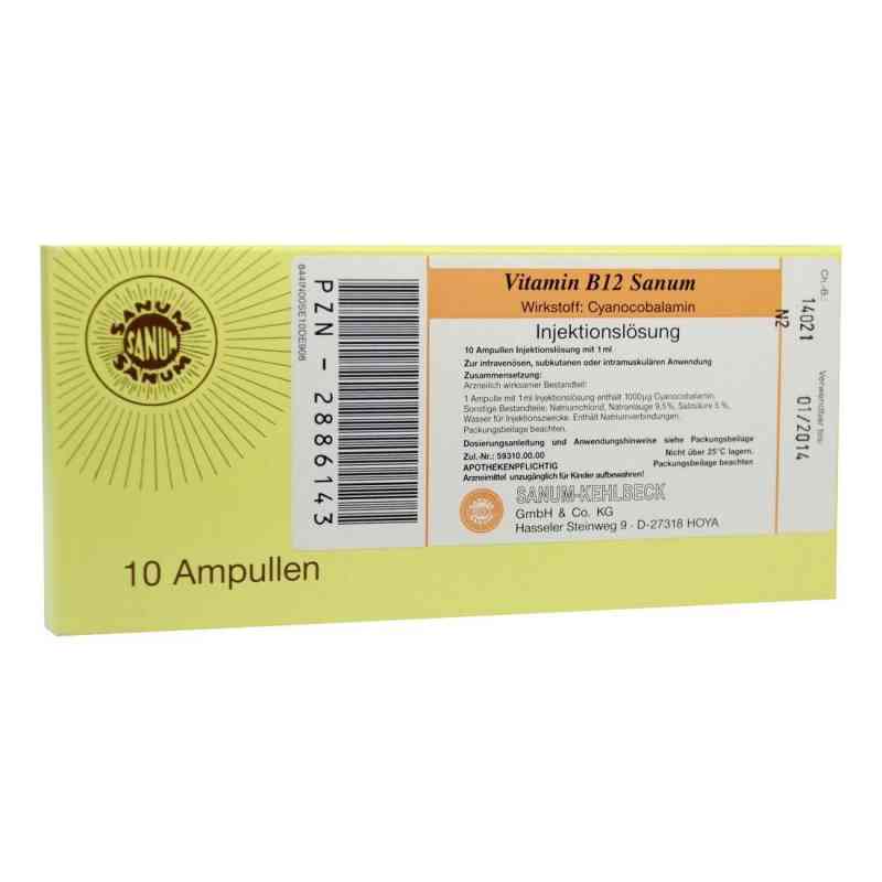 Vitamin B12 Sanum Injektionslösung 10X1 ml von SANUM-KEHLBECK GmbH & Co. KG PZN 02886143