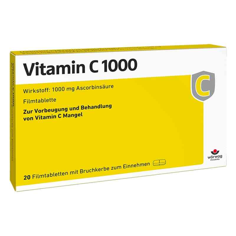 Vitamin C 1000 Filmtabletten 20 stk von Wörwag Pharma GmbH & Co. KG PZN 00652205