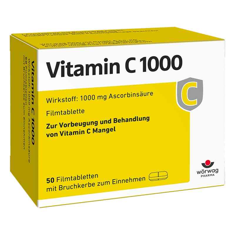 Vitamin C 1000 Filmtabletten 50 stk von Wörwag Pharma GmbH & Co. KG PZN 00652211
