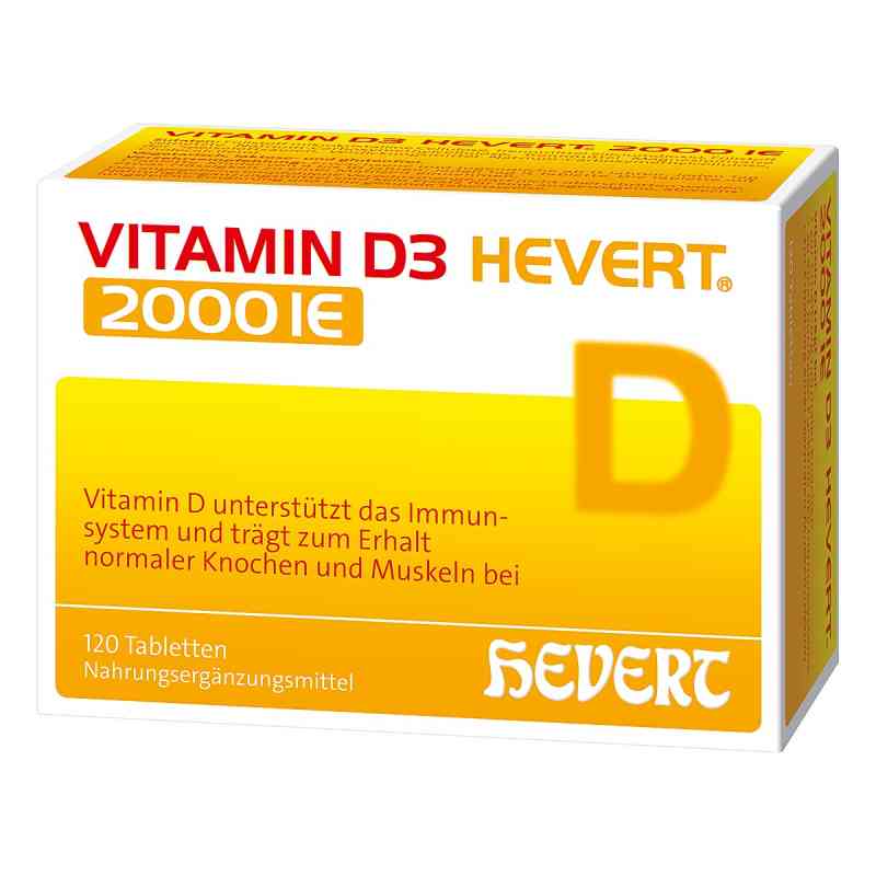 Vitamin D3 Hevert 2.000 I.E. Tabletten 120 stk von Hevert-Arzneimittel GmbH & Co. KG PZN 11295441