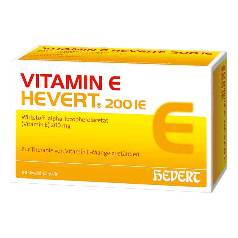 Vitamin E Hevert 200 I.e. Weichkapseln 100 stk von Hevert Arzneimittel GmbH & Co. K PZN 15865390