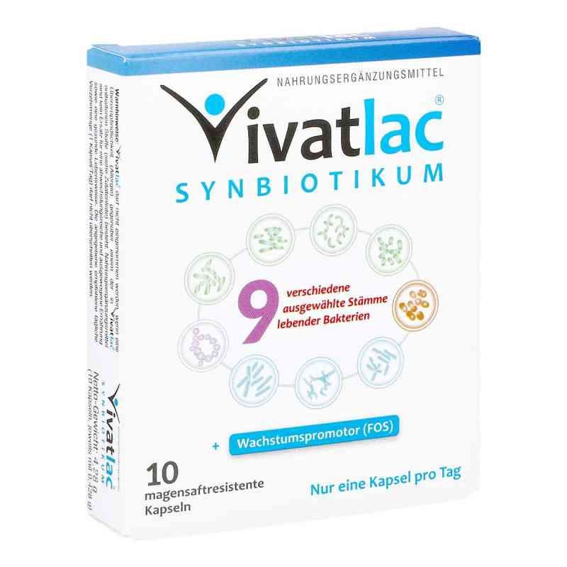 Vivatlac Synbiotikum Magensaftresistente Kapseln 10 stk von Vivatrex GmbH PZN 17195433