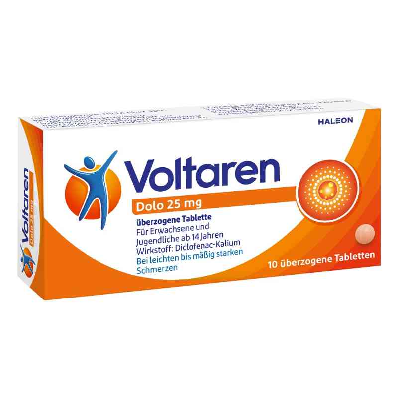 Voltaren Dolo 25mg 10 stk von Haleon Germany GmbH PZN 00927257