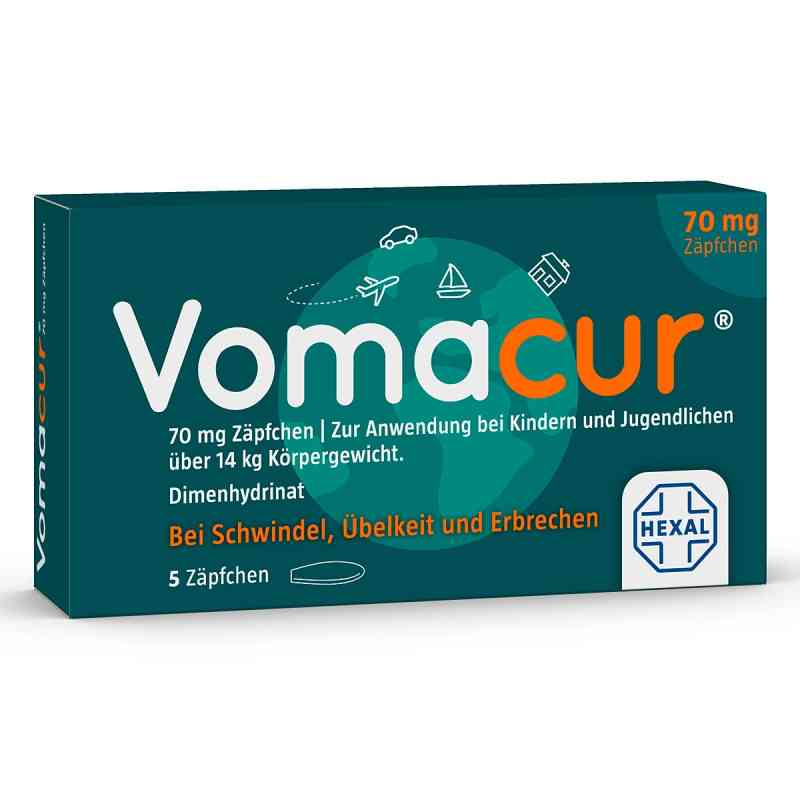 Vomacur® 70 mg Zäpfchen 5 stk von Hexal AG PZN 03879636