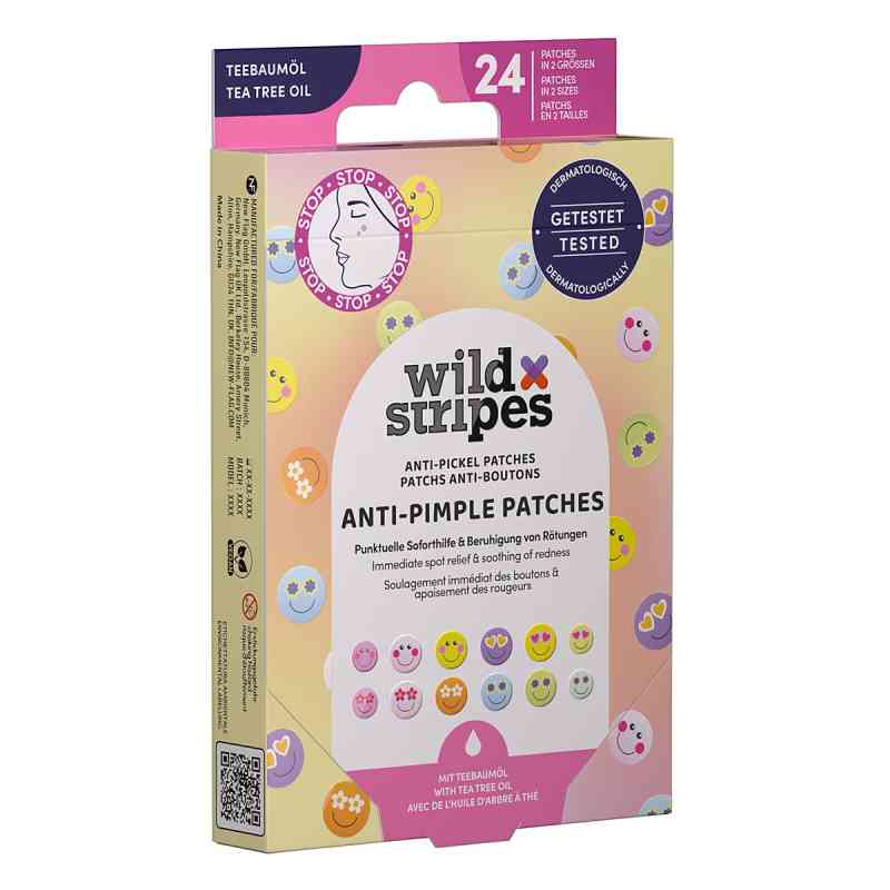 Wild Stripes Anti-Pickel Patches Smile Stop 24 stk von New Flag GmbH PZN 19723445