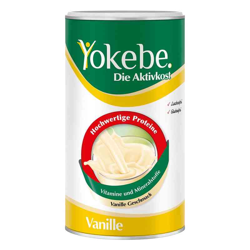 Yokebe Vanille - Diätshake zur Gewichtsabnahme - mit Protein 500 g von Naturwohl Pharma GmbH PZN 19213566