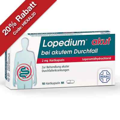 Lopedium® akut bei akutem Durchfall 2 mg Hartkapseln