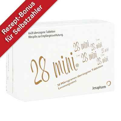 28 Mini 0,030 mg überzogene Tabletten 6X28 stk von Jenapharm GmbH & Co.KG PZN 02710987