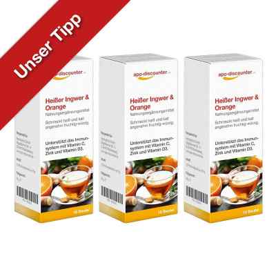 Heisser Ingwer + Orange Tee 3x 10x5 g von Apologistics GmbH PZN 08101968