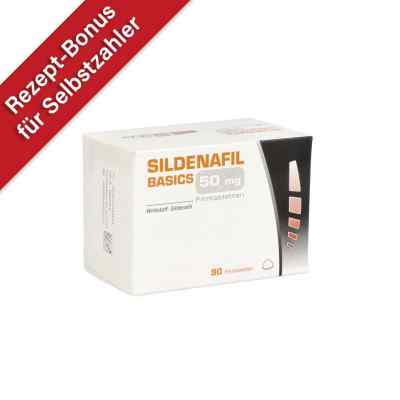 Sildenafil Basics 50 mg Filmtabletten 90 stk von Basics GmbH PZN 12145985