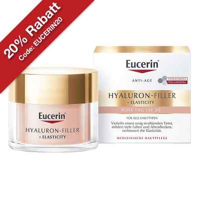 Eucerin Anti-age Hyaluron-Filler + Elasticity Rosé Tag LSF 30 50 ml von Beiersdorf AG Eucerin PZN 18222089