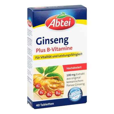Abtei Ginseng Plus B-vitamine Tabletten 40 stk von Omega Pharma Deutschland GmbH PZN 10626930