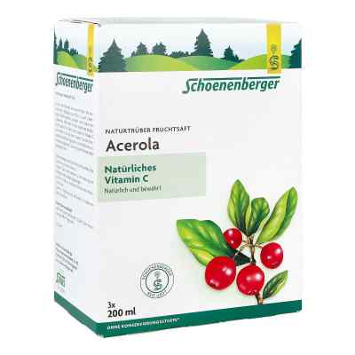 Acerola Saft Schoenenberger Heilpflanzensäfte 3X200 ml von SALUS Pharma GmbH PZN 00699738