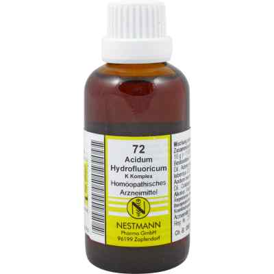 Acidum Hydrofluoricum K Komplex Nummer 72 Dilution 50 ml von NESTMANN Pharma GmbH PZN 08652245