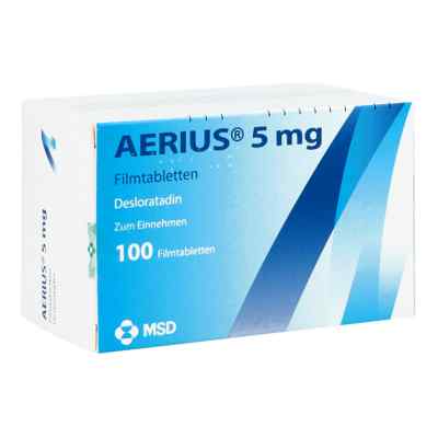 AERIUS 5mg 100 stk von Organon Healthcare GmbH PZN 01540187