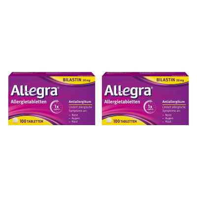 Allegra Allergietabletten 20 Mg Tabletten 2x100 stk von A. Nattermann & Cie GmbH PZN 08102592