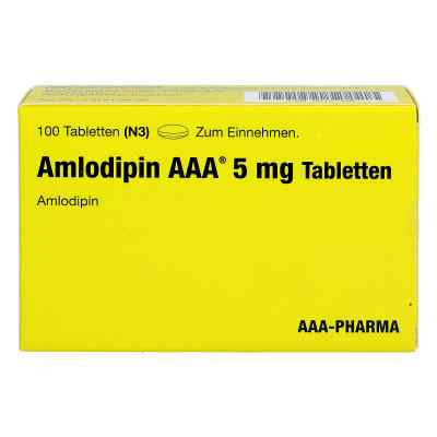 Amlodipin AAA 5mg 100 stk von AAA - Pharma GmbH PZN 02157326