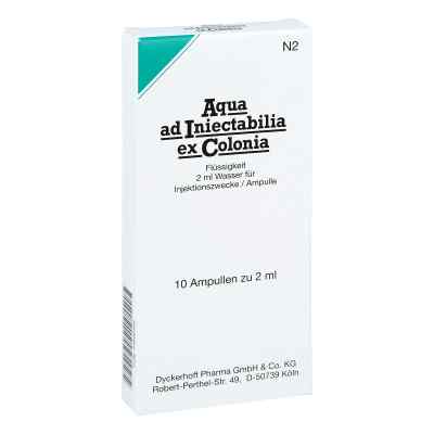 Aqua Ad Iniectabilia ex Colonia Ampullen 10X2 ml von Dyckerhoff Pharma GmbH & Co.KG PZN 01806395