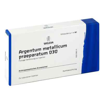 Argentum Metallicum Praep. D30 Ampullen 8 stk von WELEDA AG PZN 01617955