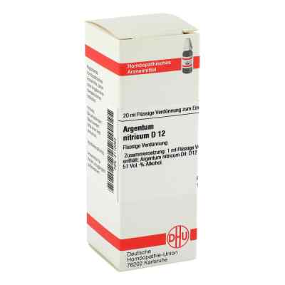 Argentum Nitricum D12 Dilution 20 ml von DHU-Arzneimittel GmbH & Co. KG PZN 02110052