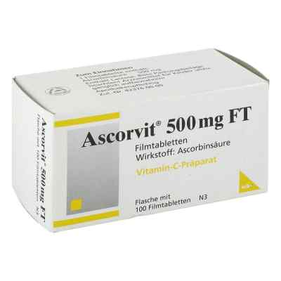Ascorvit 500 Mg Ft Filmtabletten 100 stk von  PZN 06681308