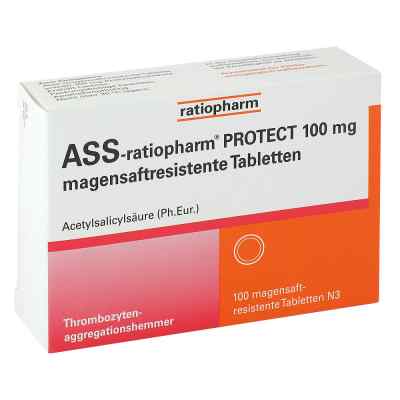 Ass ratiopharm Protect 100 mg magensaftresistent Tabletten 100 stk von ratiopharm GmbH PZN 15577596