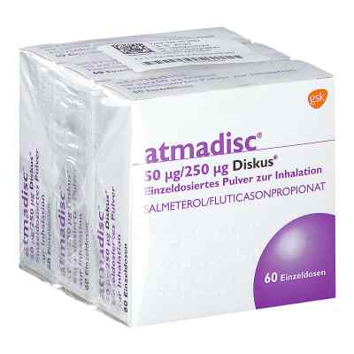 Atmadisc 50μg/250μg Diskus 3X60 stk von GlaxoSmithKline GmbH & Co. KG PZN 03180824