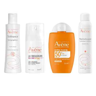 Avène Set: Sanfte Reinigung, Pflege & hoher Sonnenschutz
