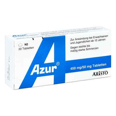 Azur 450mg Paracetamol/50mg Coffein 20 stk von Aristo Pharma GmbH PZN 01384681