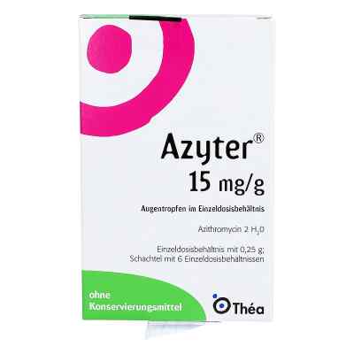 Azyter 15 mg/g Augentropfen i.Einzeldosisbeh. 6X0.25 g von Thea Pharma GmbH PZN 04043696