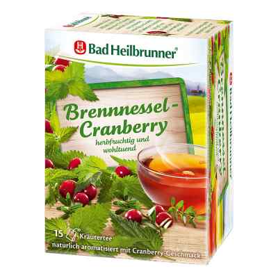 Bad Heilbrunner Tee Brennessel Cranberry Filterbtl 15X1.8 g von Bad Heilbrunner Naturheilm.GmbH& PZN 07644918