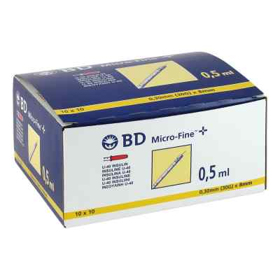 Bd Micro-fine+ U 40 Ins.spr. 8 mm 100X0.5 ml von  PZN 07468060