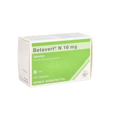 Betavert N 16 mg Tabletten 100 stk von Hennig Arzneimittel GmbH & Co. K PZN 06064780