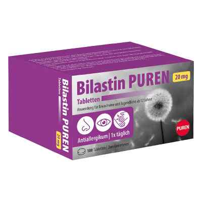 Bilastin Puren 20 mg Tabletten bei Allergie 100 stk von PUREN Pharma GmbH & Co. KG PZN 19767388