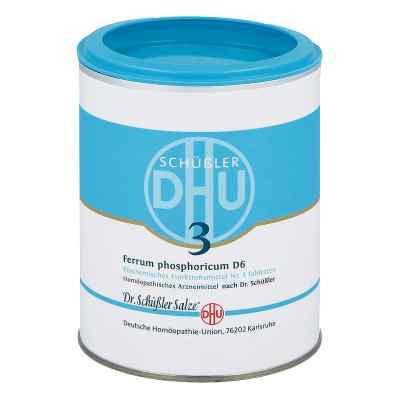 Biochemie Dhu 3 Ferrum phosphorus D6 Tabletten 1000 stk von DHU-Arzneimittel GmbH & Co. KG PZN 00273985